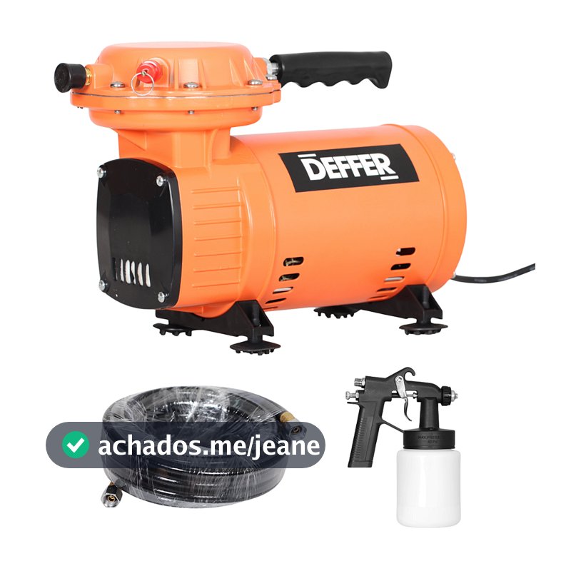 Compressor de Ar Direto Elétrico Para Pintura 250w Bivolt C/ Acessórios Completos - DEFFER
