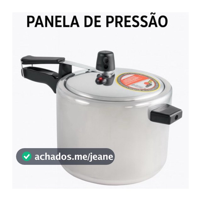 Panela de Pressão em Alumínio – Vários Tamanhos (2L a 10L) – Resistentes e Seguras