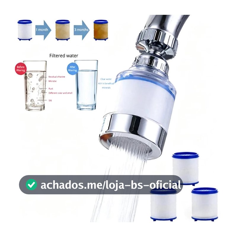 Filtro De Água Da Torneira Remover Cloro Metais Pesados Chuveiros Filtrados Cabeça De Banho Dura Purificador