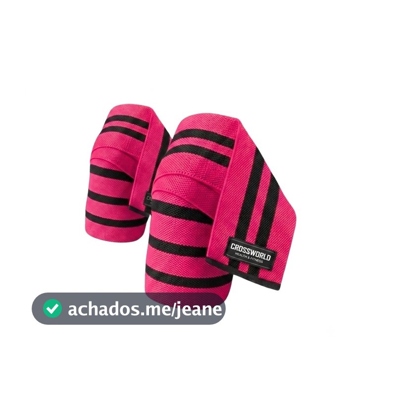 Faixa Elástica Joelho Joelheira Agachamento Powerlifting Crossworld