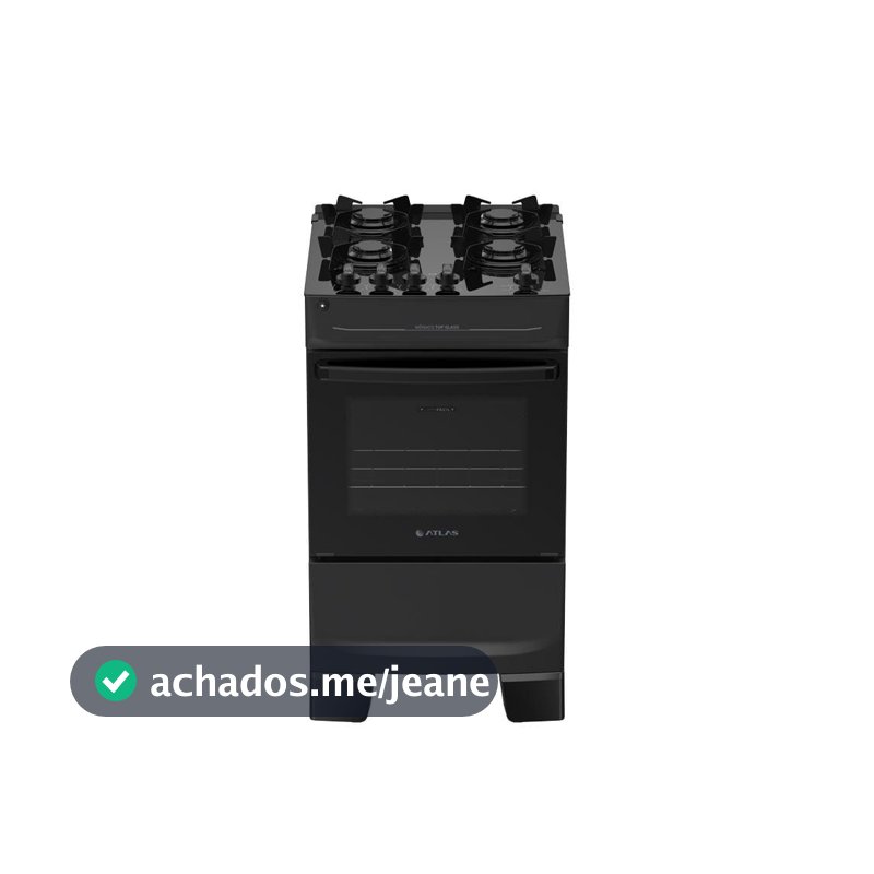 Fogão Top Glass 4 Bocas Mesa de Vidro Acendimento Automático Mônaco Atlas - Bivolt