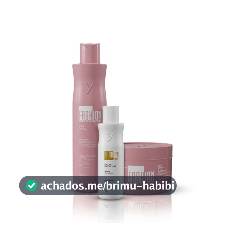 Kit Escova Progressiva Fashion Gold 150g