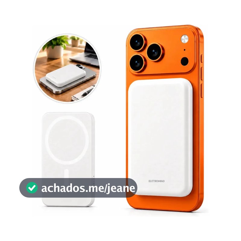 Carregador Portátil Powerbank Para iPhone 11/12 / 13 /14/15/16/17Pro Max Mini bateria externa Portátil Powerbank