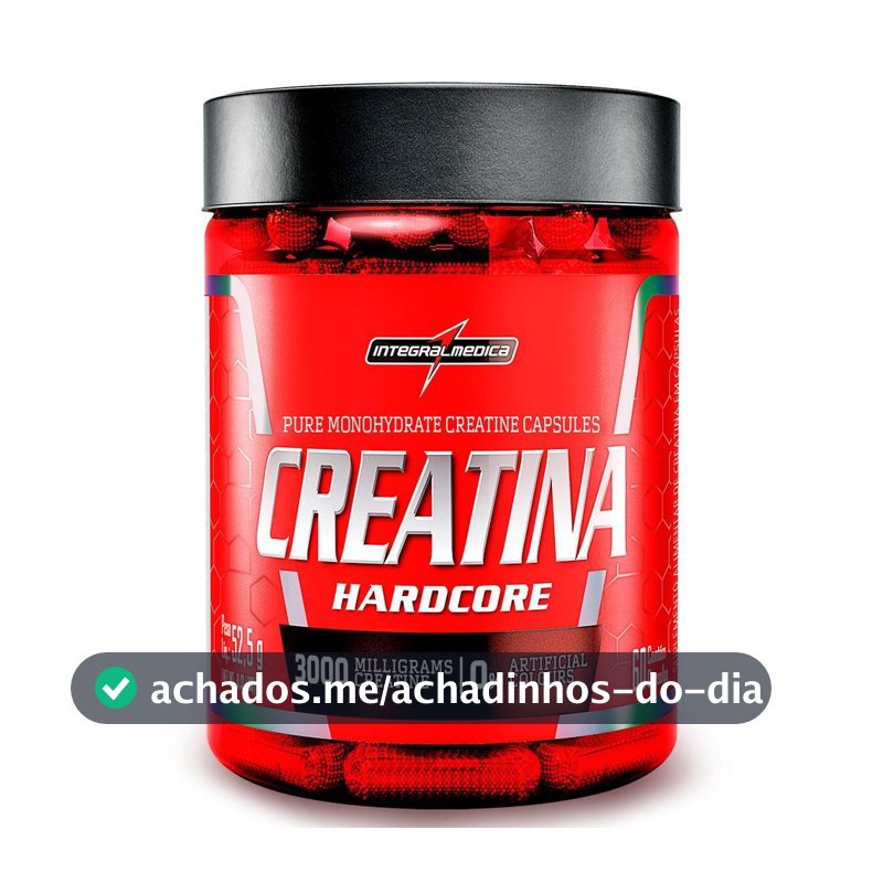 Creatina Monohidratada em Cápsulas 60 Cápsulas –  Integralmedica