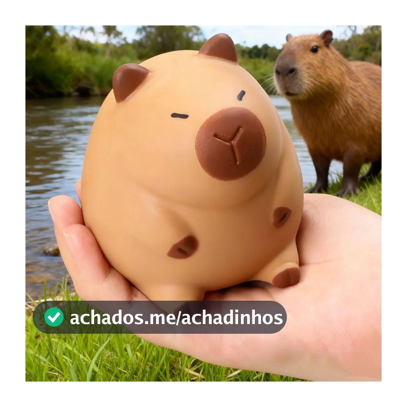 Brinquedo Capivara Fofo Squishy Antiestresse - Macio e Elástico, presente favorito das crianças