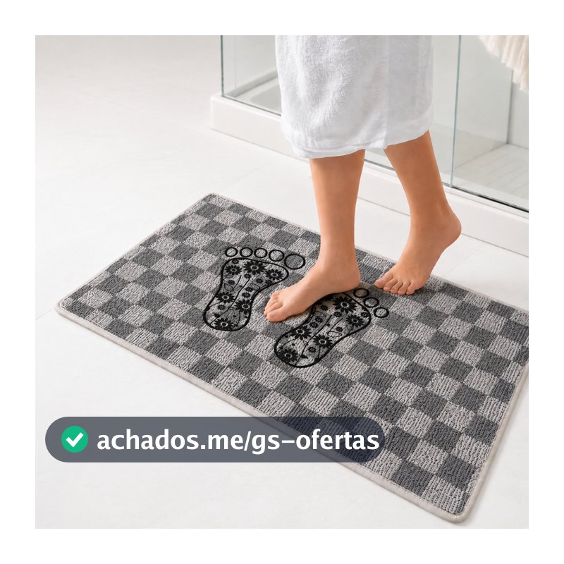 Kit 5 Tapete Banheiro Grande Toalha De Piso Atoalhado Pezinho 5 Unidades 40x60 CM