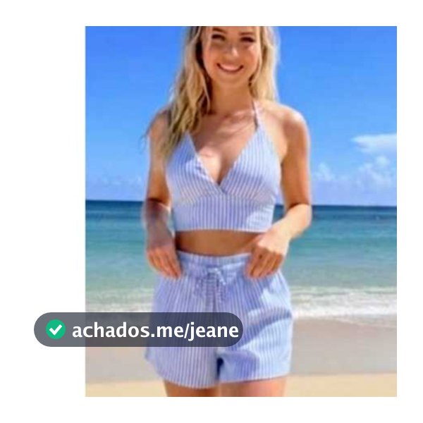 SUPER QUEIMA DE ESTOQUE  \ PROMOÇÃO Conjunto Duna Listrado , Short e Croopt.