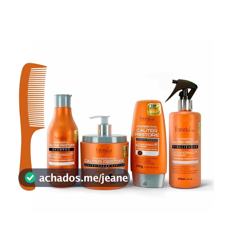 Kit Cauterização Capilar Cauter Restore Forever Liss