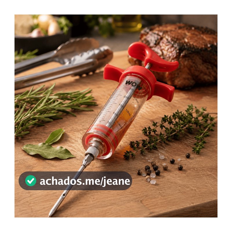 Seringa De Temperos Injetora Higiênica Carnes Frango 30ml