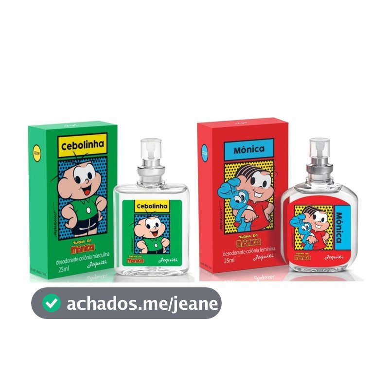 Kit Colônia Mônica 25ml + Colônia Cebolinha 25ml (Embalagens Novas) - Jequiti