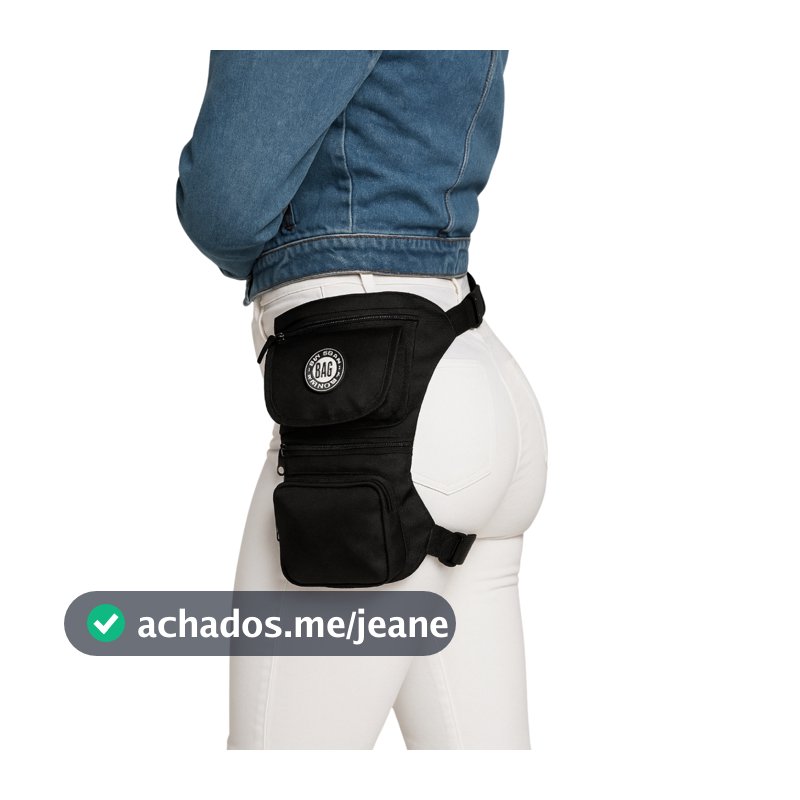 Pochete Cartucheira De Perna Tática Motoboy Camping Pesca Trilha