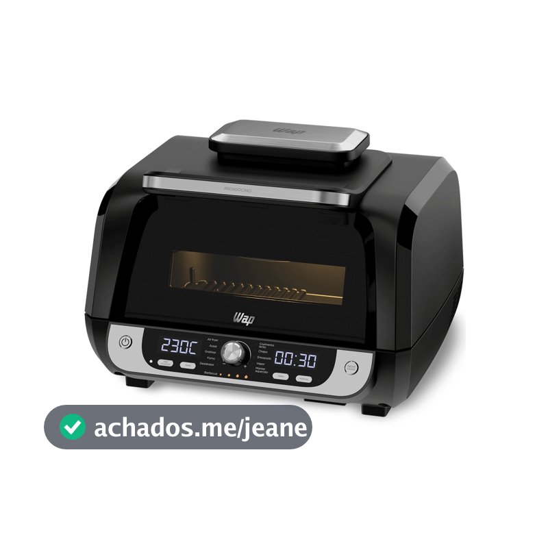 Fritadeira Elétrica Air Fryer Barbecue Digital WAP 12 em 1 Preto 10 L 127/220 V