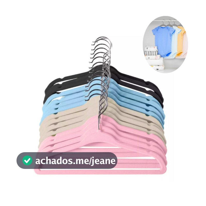 30 Cabides de Veludo Infantil MELHOR QUALIDADE!