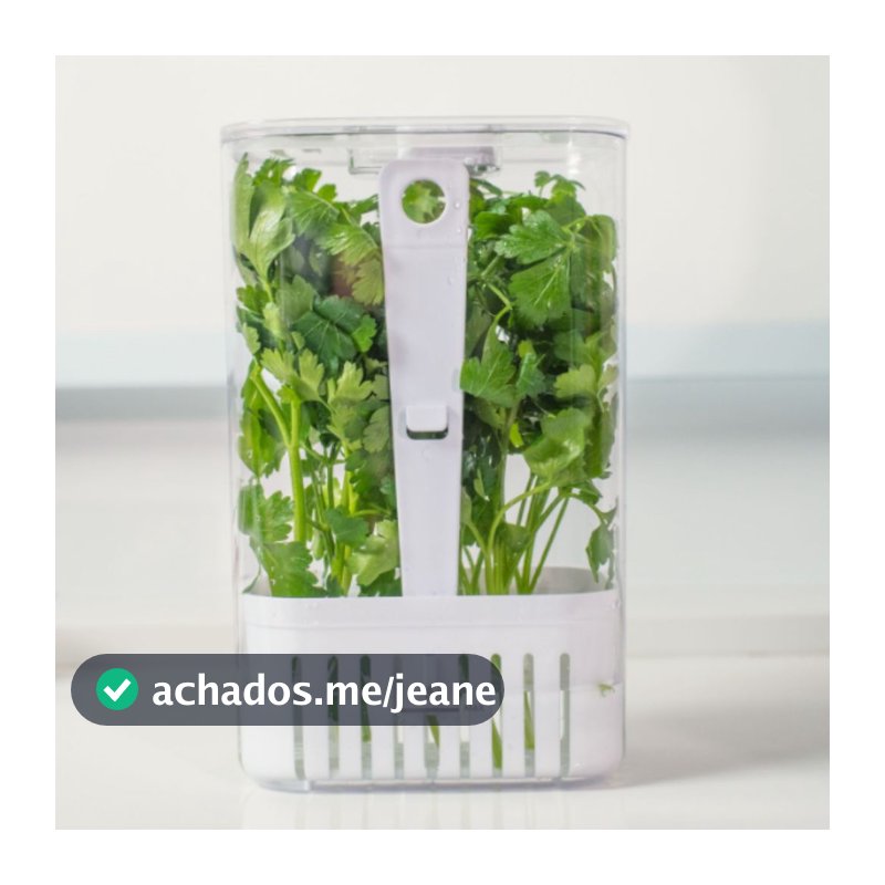 Organizador de Temperos Clear Fresh Branco 2,3L - Ou