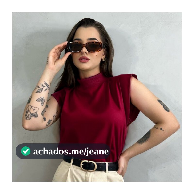 Muscle Tee Básica Detalhe Lateral Discreta Confortável e Básica Linda Estilosa Alternativa um Luxo