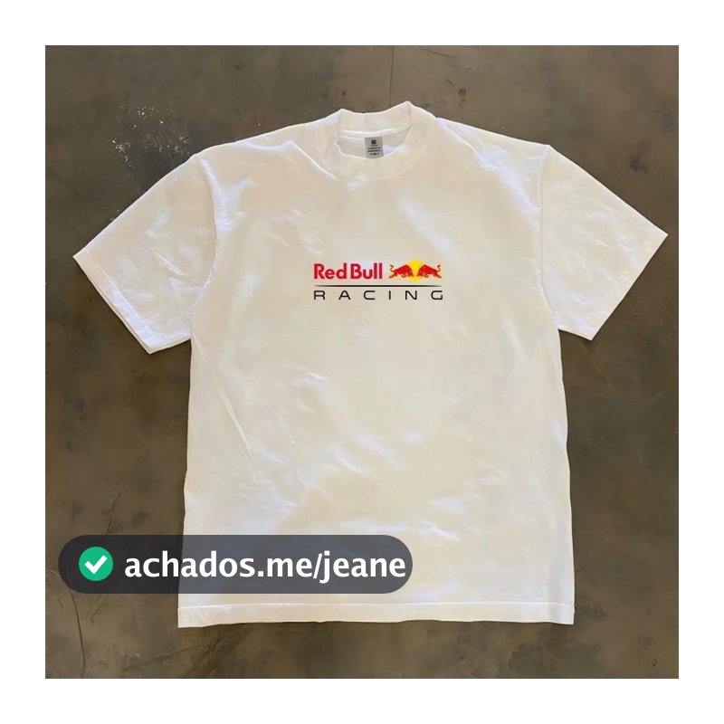 Camiseta 100% Algodão Oversize Estampa Frente e Verso Max Verstappen Red Bull, Camiseta Unissex Manga Curta