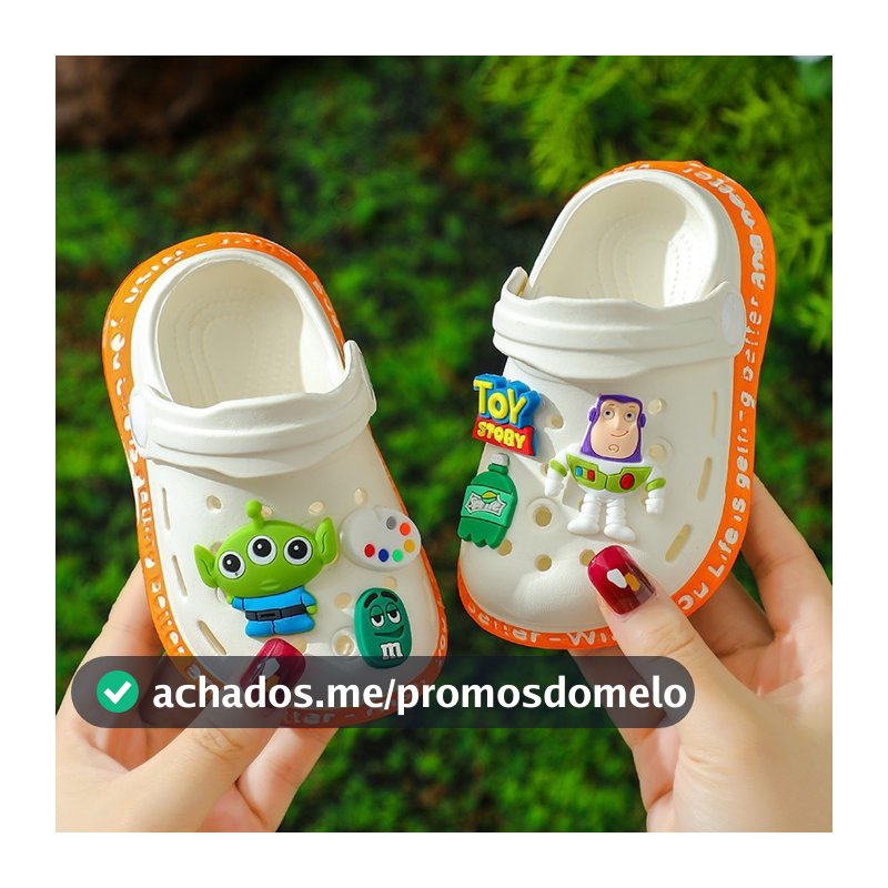 Babuche Infantil Sandálias Infantis Meninos Meninas Material EVA Sapatos infantis de desenho animado