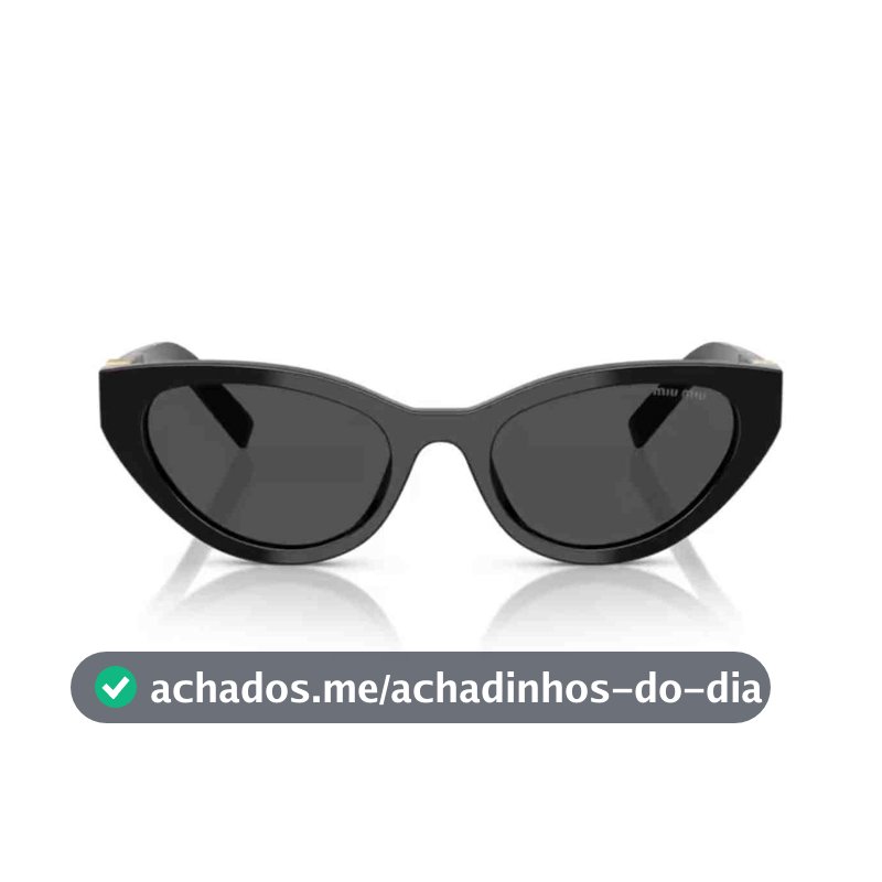 Óculos de Sol MiuMiu Preto 0MU A04S 16K08Z54