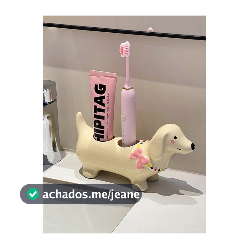 Dachshund escova de dentes Rack cerâmica suporte de escova de dentes elétrica perfurado titular bonito alto valor 2025 n