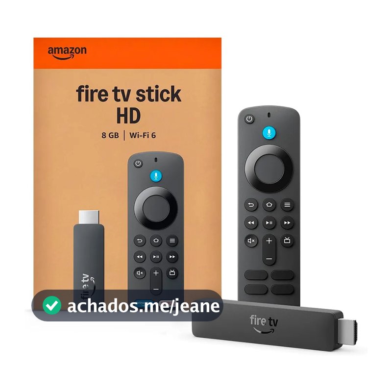 Fire Stick HD 2ª Geração com Controle Remoto por Voz com Alexa