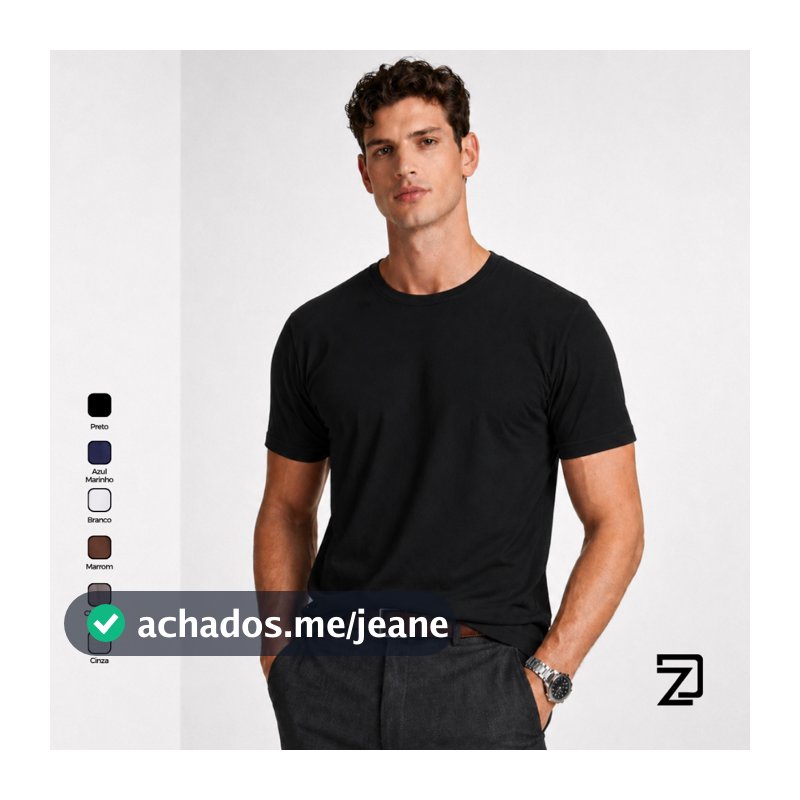 Camiseta Básica Masculina Premium