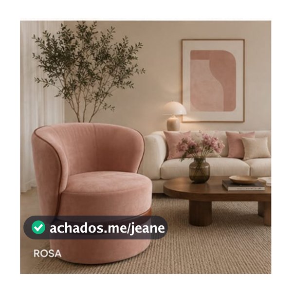 Poltrona de Sala Luxo Serena Fag Decor Confortável