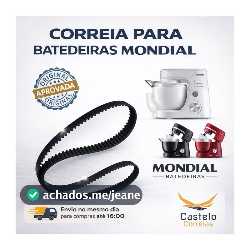 Correia para Batedeira Planetaria Mondial BP-01/BP-02/BP-03