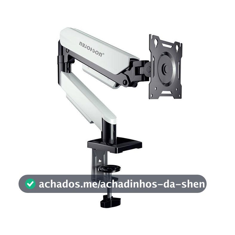 Suporte Articulado Para Monitor Nbjohson GS-MRZ05, 13 Pol a 32 Pol, Branco, NB-GS-MRZ05-WH