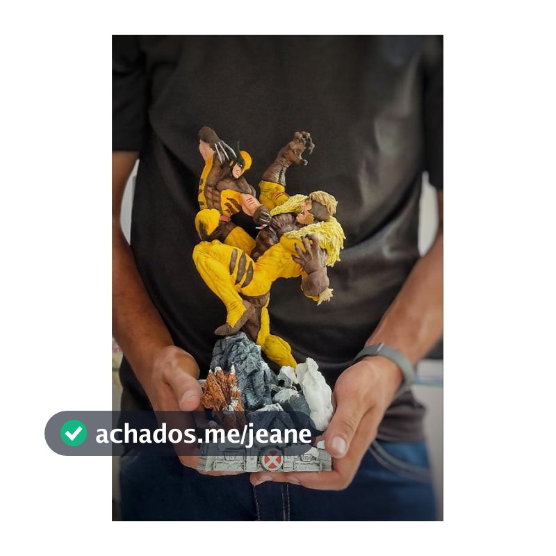 Diorama Wolverine vs dente de sabre action figure