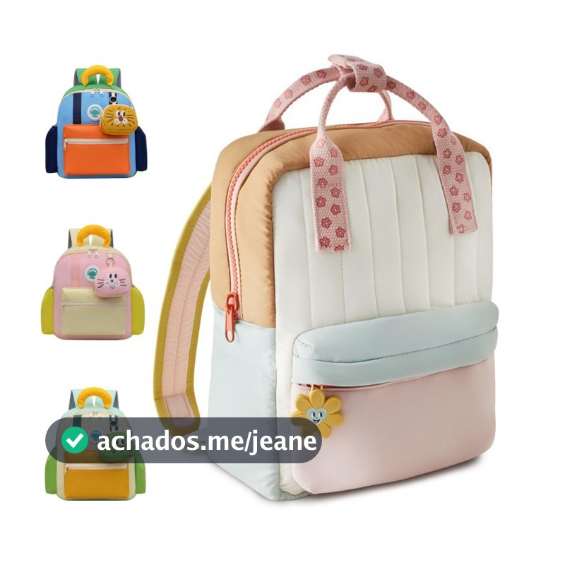 Mini Mochila Infantil Para Meninas De 2 A 4 Anos - Linda Flor De Girassol Pendurada Colorida