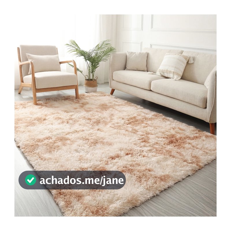 Tapete Sala 2,00x1,50 Peludo 4 Cm De Altura Shaggy Promoção