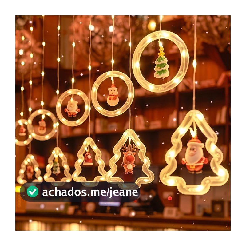 Cordão De Luzes 110v De Cobre Para Decoração De Natal