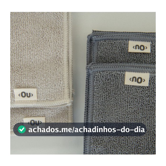 Kit 3 Panos Microfibra Eletrostático Limpeza Geral Multiuso Flow Ou