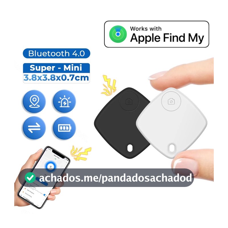 Rastreador Inteligente GPS Smart Tag Mini – Compatível com Apple Find My | Localização Precisa