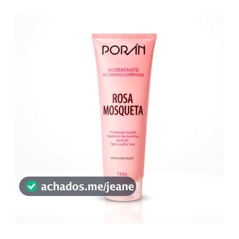 Hidratante Rosa Mosqueta 145g | Hidratação Intensa | Auxilia Manchas e Estrias | Rápida Absorção | Pele Macia e Radiante