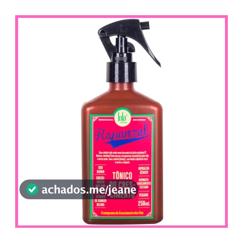 Tônico De Crescimento Rapunzel 250ml -ml Lola