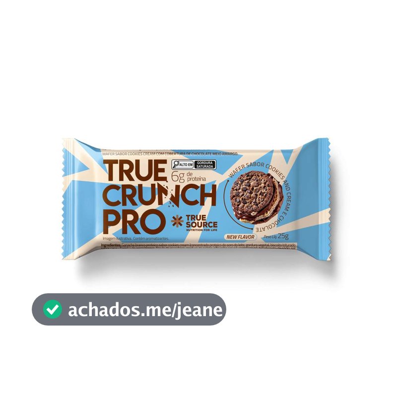 True Crunch Pro Cookies And Cream E Chocolate 25 G