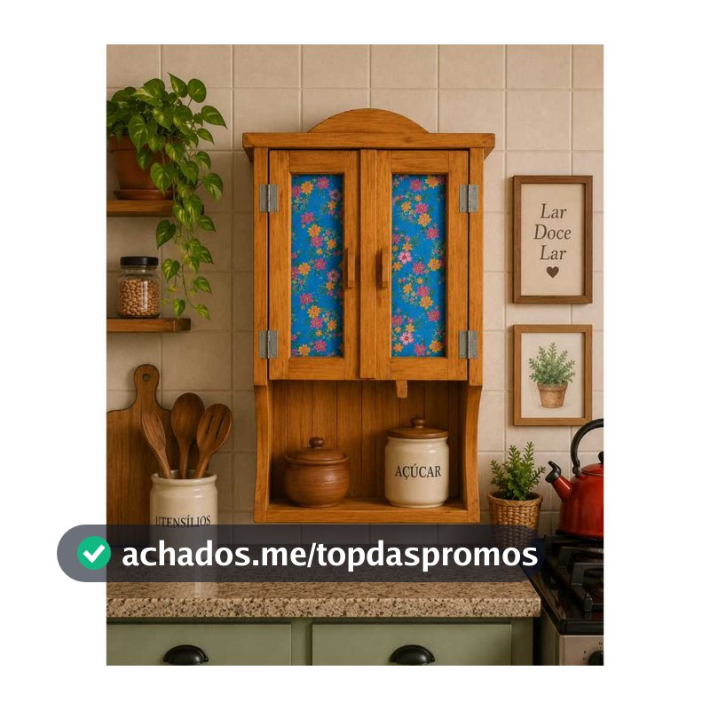 Armario Para Cozinha Madeira Organizador De Temperos Prateleira Cozinha