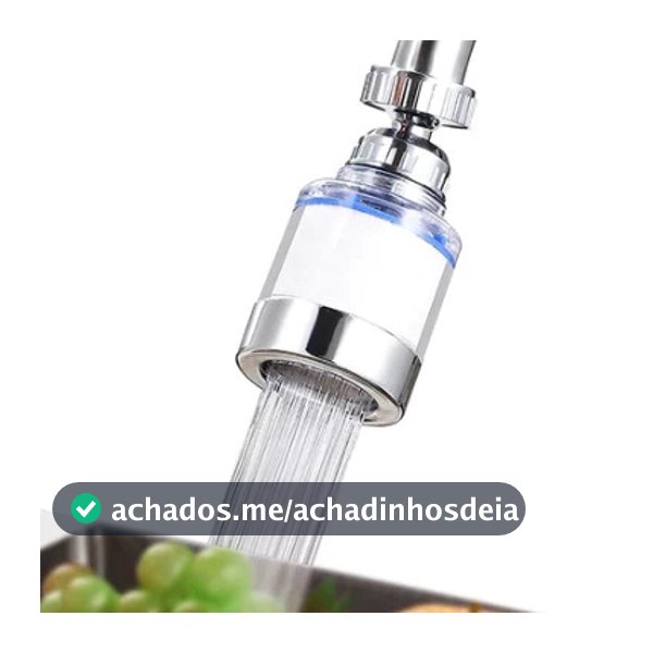 Filtro Universal Booster Torneira Rotativa Remover Cloro Purificador De Água De Cozinha
