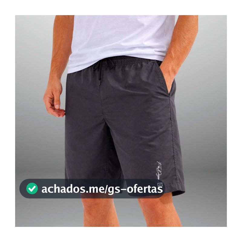 Calção Masculino Tactel Grosso Premium com Cordão Ajustável Confortável Leve para Praia Piscina e Dia a Dia