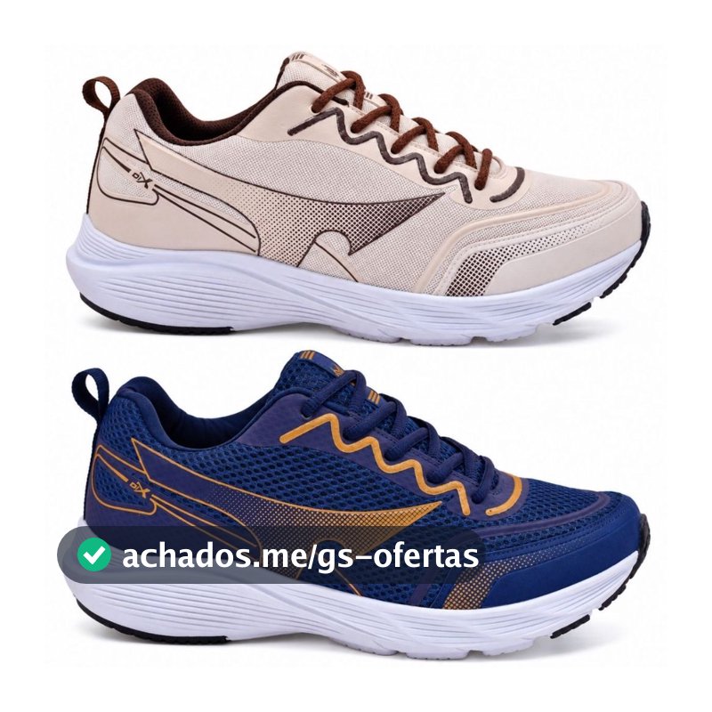 Kit 2 Pares Tênis Masculino Com Amortecimento Confortável Casual Original Para Corrida