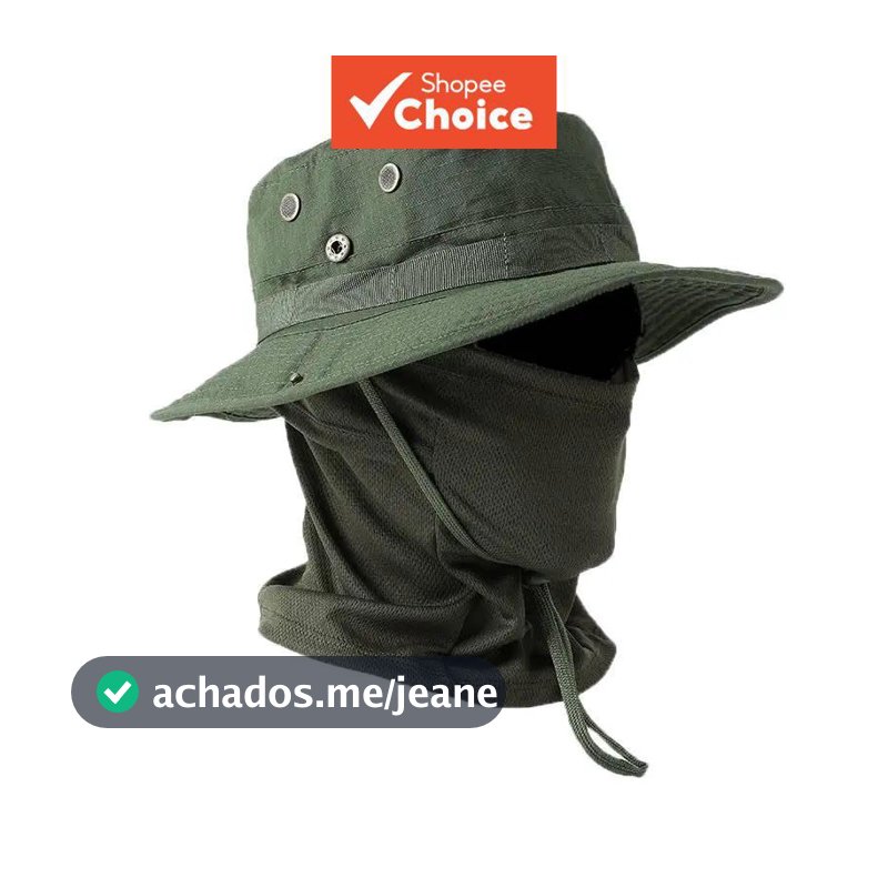 Conjunto De Chapéu Camuflado Jungle , Faixa De Cabeça Multiuso , Boné De Pesca , Proteção Solar Uv