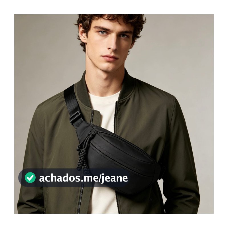 JAMI JAMI Bolsa Transversal de Cintura Bolsa de Peito Esportiva Casual Unissex Bolsa de Ombro Simple e Versátil 1040
