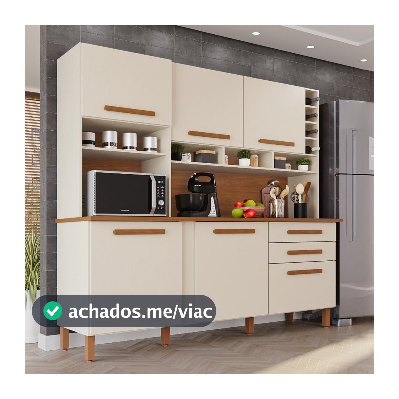 Cozinha 6 Portas 2 Gavetas Amanda