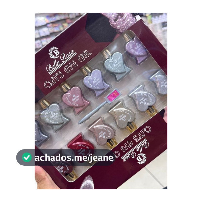 kit esmaltes magnetico da bella rosa