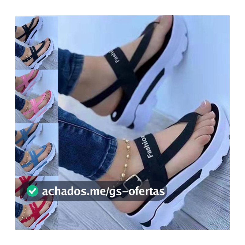Sapatos Femininos Sandálias Piar Dedão Para Mulheres Retrô Feminino Leves Sandália Plataforma Cor Sólida Calçado