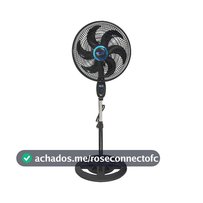 Ventilador de Coluna Camperluz Solaris 48cm 6 Pás 3 Velocidades Oscilação Altura Regulável Silencioso, Seguro