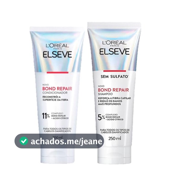 KIT ELSEVE BOND REPAIR - Shampoo 250 ml + Condicionador 200 ml
