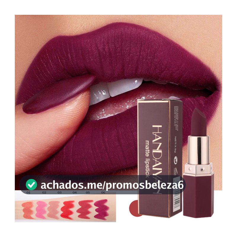 6 Cores Maquiagem Batom Mate À Prova D'água De Longa Duração Sexy Vermelho Rosa Veludo Nude Lipsticks Mulheres Cosméticos Halloween