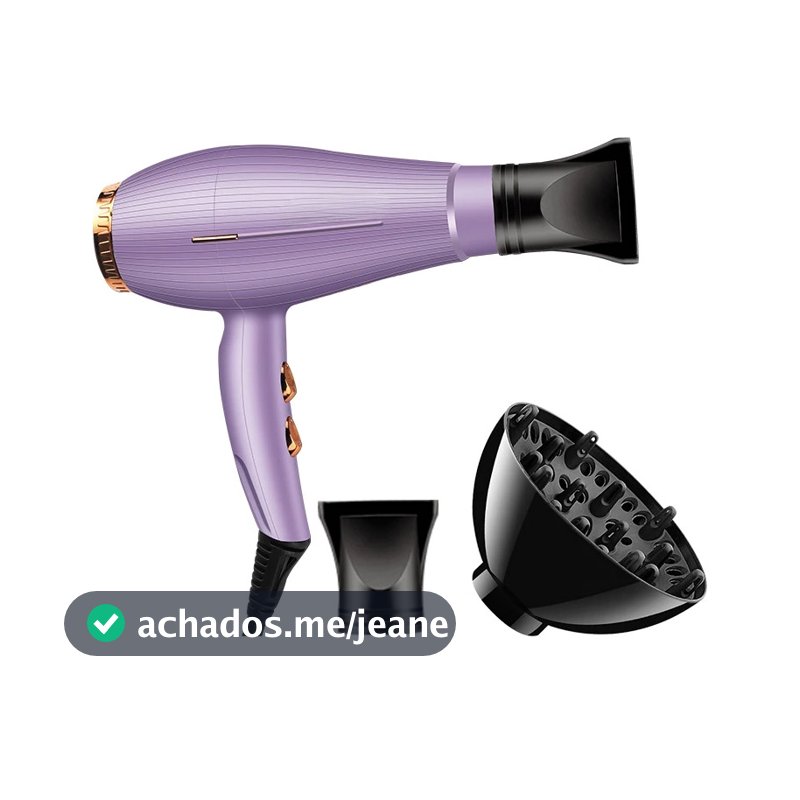Secador de Cabelo 3500W Secagem Rápida Com Difusor 110v / 220v PREMIUM